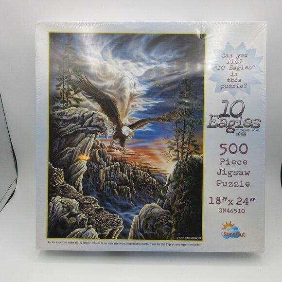 NEW Eagle Forest 500 Piece Puzzle SunsOut - Picture 1 of 3